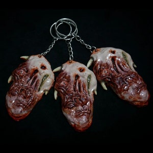 LATEX KEYCHAINS - The Thing inspired horror bloody gore keychain