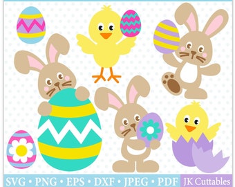 Easter SVG files, Easter Clipart, Svg Files, Easter Bunny SVG, Easter Chick svg, Easter Egg svg, Easter Cricut SVG Files