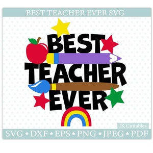 Maestro svg, Mejor maestro de todos los tiempos Svg, Gracias maestro, Agradecimiento al maestro Svg, Archivos Cricut (SV4)