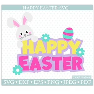 Pasqua SVG, Pasqua Bunny SVG, Buona Pasqua Svg, Bunny svg, file di taglio di Pasqua, Cricut, Silhouette (SV3)