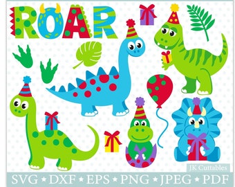 Dinosaur SVG, Dinosaur Birthday, Dinosaur Party, Dinosaur Clipart, Svg Files, T-Rex SVG, Dinosaur Cut Files, SVG cut files, Cricut svg