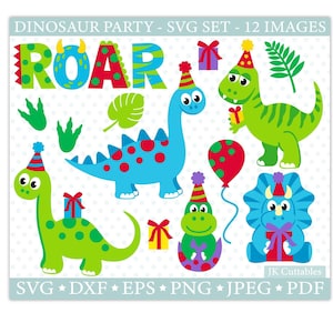 Dinosaur SVG, Dinosaur Birthday, Dinosaur Party, Dinosaur Clipart, Svg Files, T-Rex SVG, Dinosaur Cut Files, SVG cut files, Cricut svg