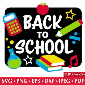 Back To School SVG, Back To School Clipart, Svg Files, School SVG, First Day of School SVG, Svg file for cricut