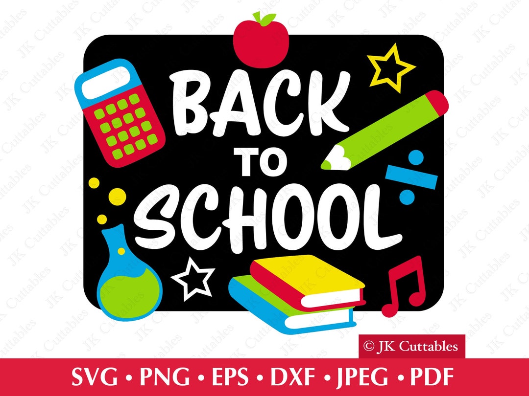 Back to School SVG, Back to School Clipart, Svg Files, School SVG ...