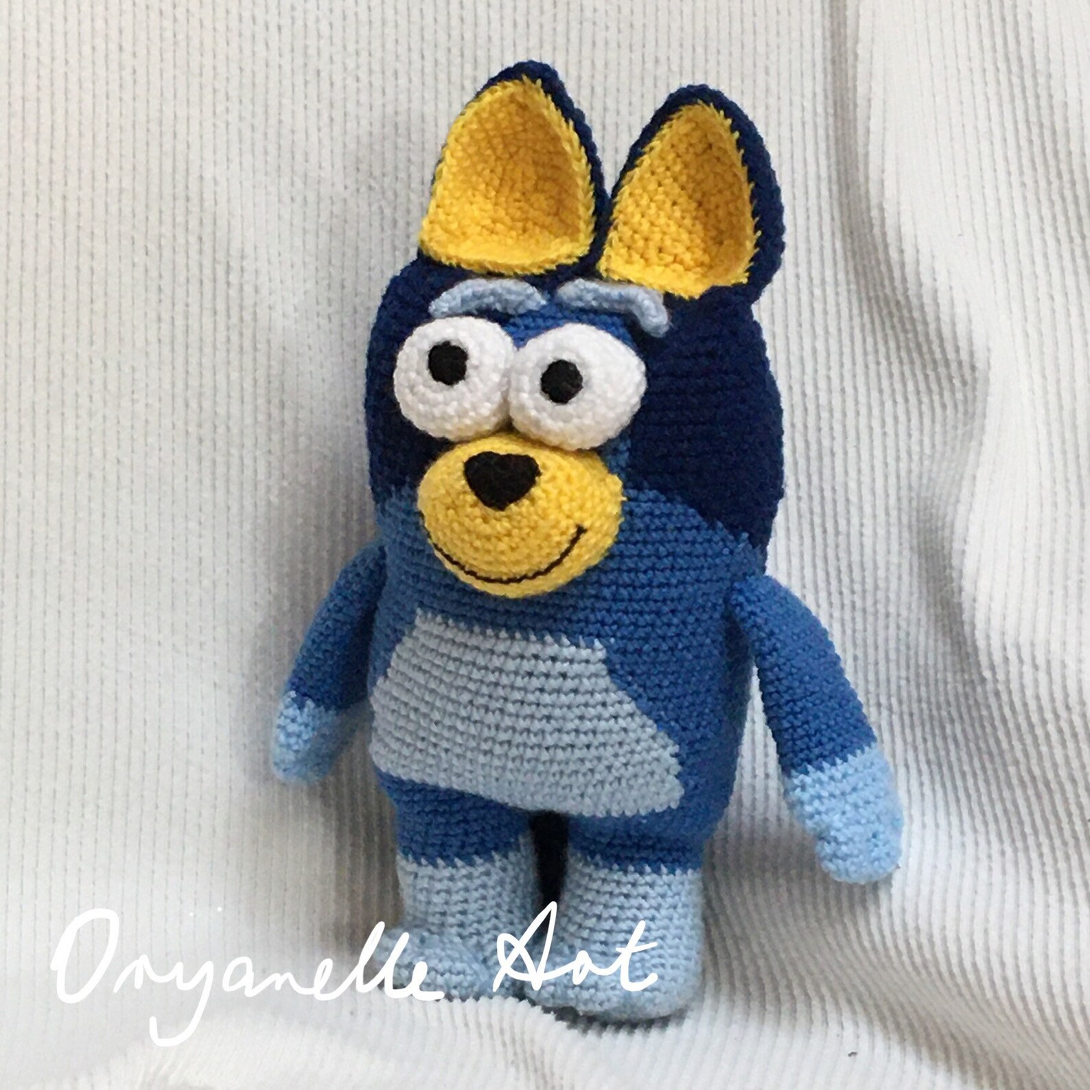 Bluey or Bingo inspired Hand crocheted toy Etsy