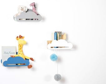 Shelf (for books or toys) – Cloud grey