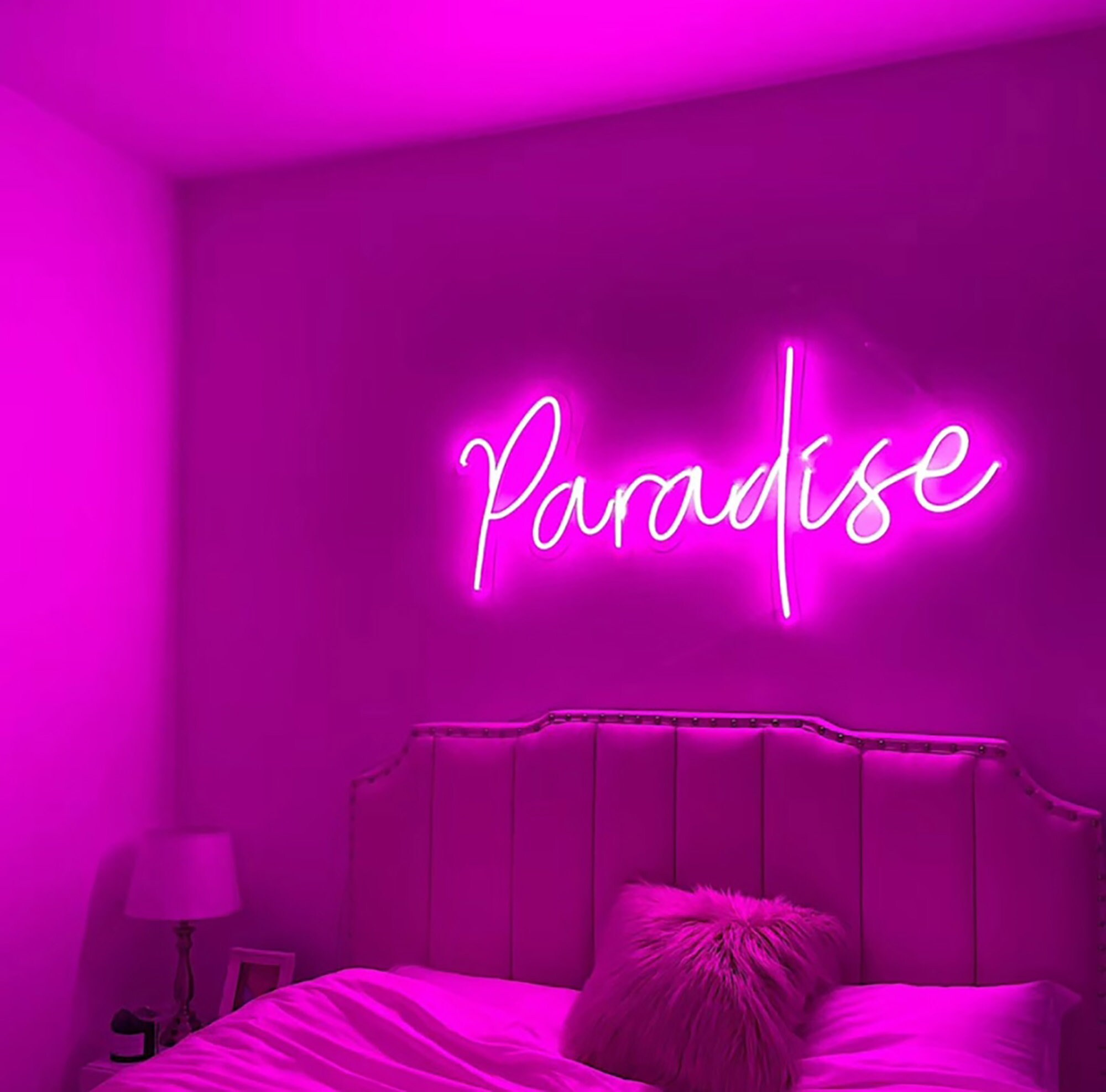 Paradise Handwring Neon Sign for bedroom Customized and | Etsy