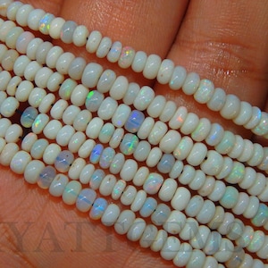 8 Zoll multi faire australische Opal Rondelle Perlen, natürliche australische Opal Rondelle Halskette Top-Qualität