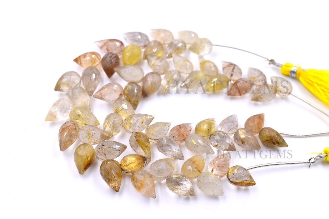 Natural Citrine Dew Drop Briolette Beads/Citrine Briolette