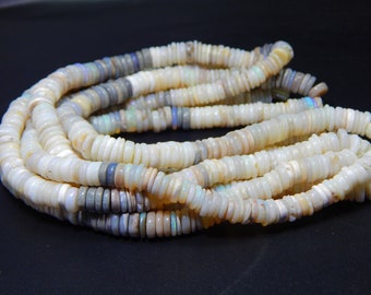 16 Inches Smooth Australian Opal Wheel Tyre Shape Beads Size 6 To 7 mm Approx Top Quality