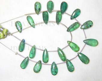 グリーンカイヤ⭐︎ペアシェイプ 1連 天然グリーンカイヤナイト宝石、9 x 5 〜 10 x 7 mm サイズの