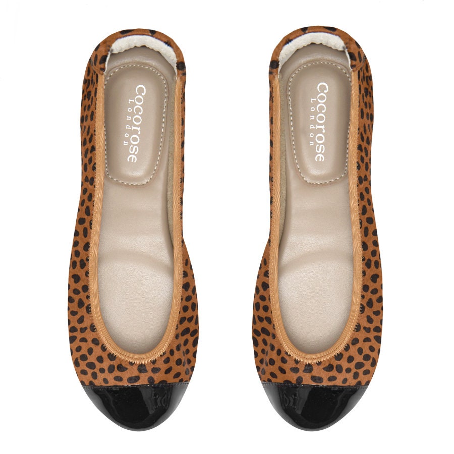 Cocorose Shoes Harrow Ladies Leather Ballet Pumps With Concealed