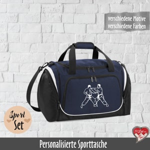 Personalisierte Sporttasche individuell bedruckt mit Sportmotiv, Name oder Monogramm Trainingstasche Geschenk für Sportler Bild 6