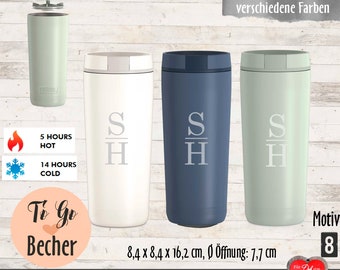 Thermobecher mit Gravur | personalisierter Thermosbecher Marke Thermos Guardian| auslaufsicherer, pulverbeschichteter Kaffeebecher