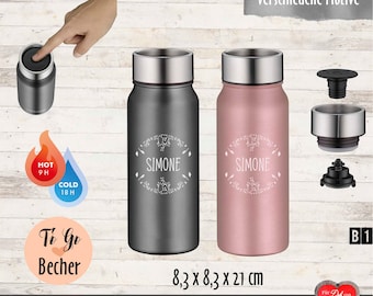 Thermobecher mit Gravur | personalisierter Thermosbecher Marke Thermos | auslaufsicherer Kaffeebecher |