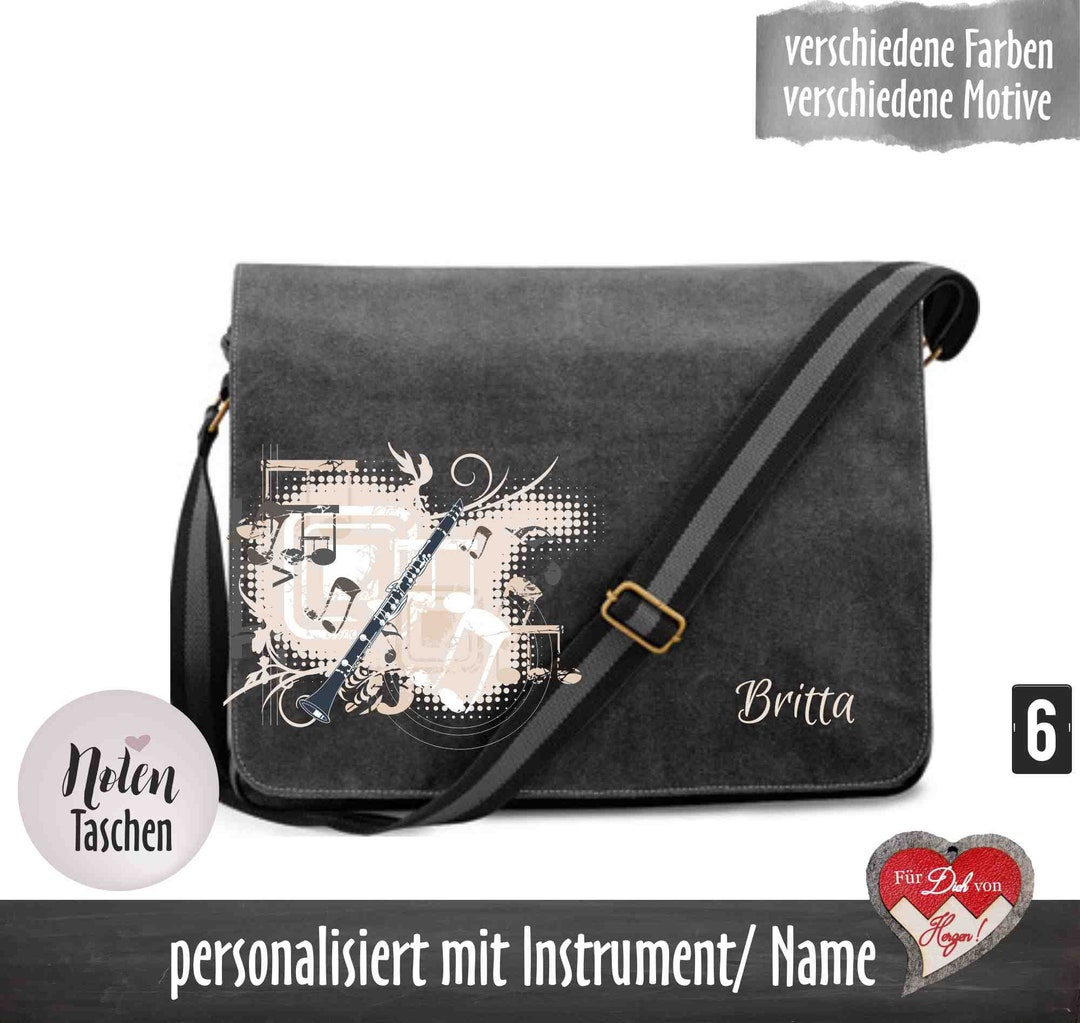 Schalmei Modern Art Design – Premium Bio Notentasche main image 1