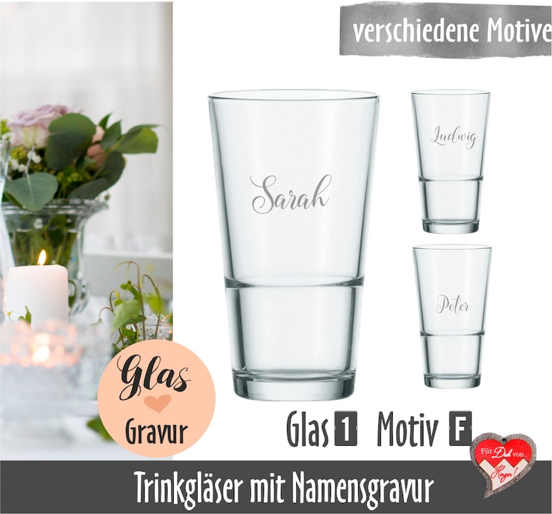 Drinking Glasses With Name Engraving Etsy Canada