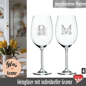 Weinglas mit Gravur, graviertes Weinglas, Rotweinglas, Weißweinglas, personalisiertes Glas, Weinglas mit Name, Weinglas individuell graviert