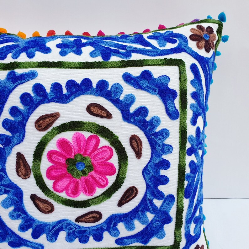 Beautiful Handmade Cushion Cover Vintage Embroidered Cushion Etsy