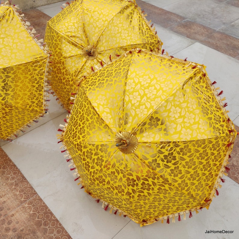 20 Pcs Lot Indian Cotton Fabric Mirror Work Vintage Parasol Wedding Umbrella Outdoor Decorations Handmade Embroidery Ethnic Umbrella Parasol