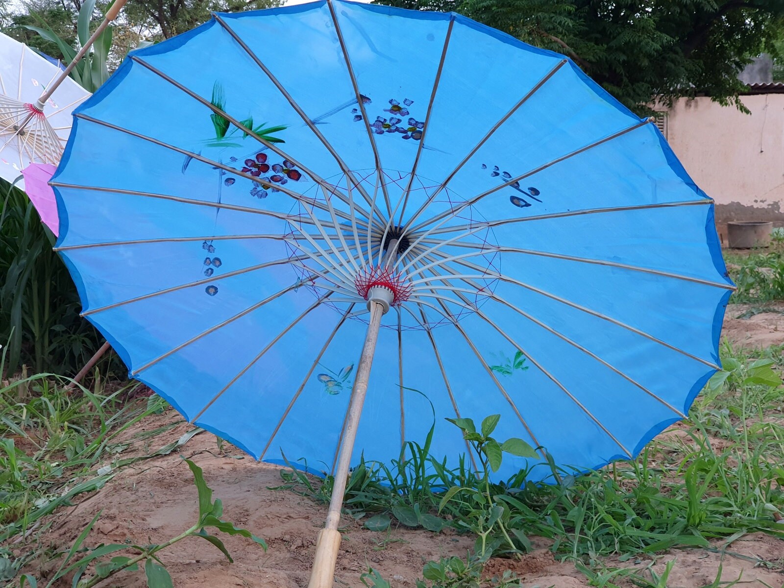 5 Pcs Mix Japanese Bamboo Parasol Decor Gift Umbrella Hand Etsy