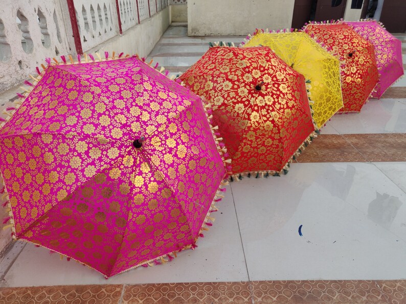 10 Pcs Mix Christmas Decor Gift Umbrella Home Decor Wedding Umbrella parasol Beautiful Party Decor Vintage indian Umbrella Parasol Decor