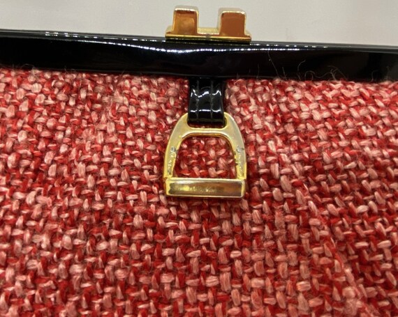 Red Wool Freedex Handbag made in Republic of Irel… - image 2