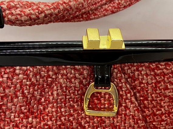 Red Wool Freedex Handbag made in Republic of Irel… - image 3