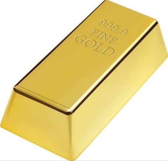 5oz big solid gold bar 999.9 pure 24kt gold wedding gift best Etsy