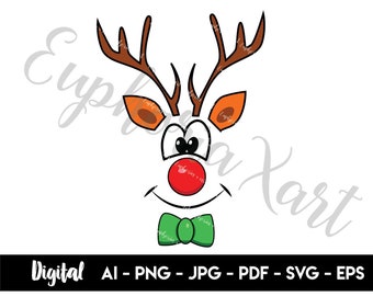 Download Reindeer Cricut Etsy PSD Mockup Templates
