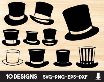 Download Top Hat Svg Etsy