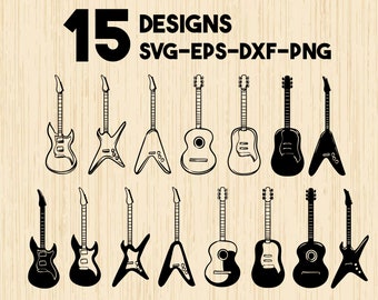Download Electric Guitar Svg Etsy