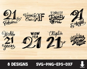 Download 21st Birthday Svg Etsy