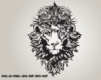 Download Mandala Lion Svg Etsy SVG, PNG, EPS, DXF File