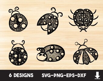 Download Ladybug Mandala Svg Etsy