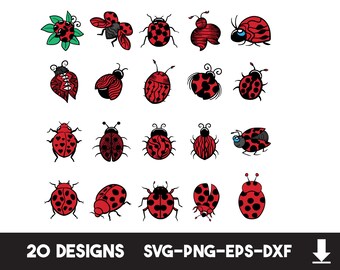 Download Free Ladybug Vector Etsy SVG Cut Files