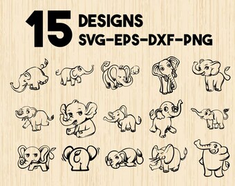 Download Baby Elephant Svg Etsy