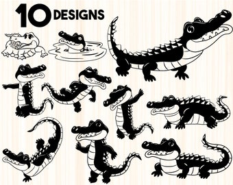 Alligator Svg Etsy