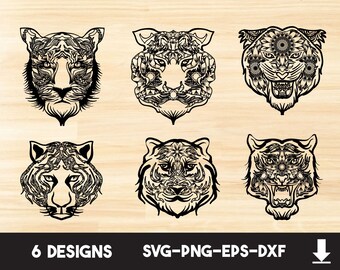 Download Mandala Tiger Svg Etsy