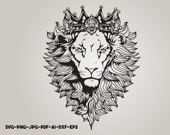 Download Mandala Lion Svg Etsy