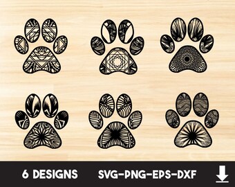 Free Free 184 Layered Mandala Paw Print SVG PNG EPS DXF File