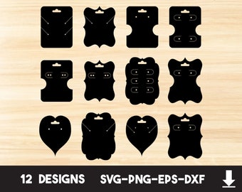 Download Earring Card Svg Etsy