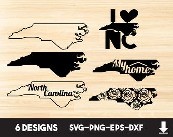 North Carolina Svg Etsy