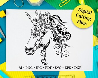 Download Free Unicorn Svg Etsy PSD Mockup Templates
