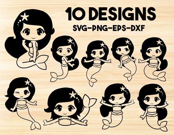 Download Free Mermaid Svgmermaid Clipartmermaid Vectormermaid Etsy SVG Cut Files