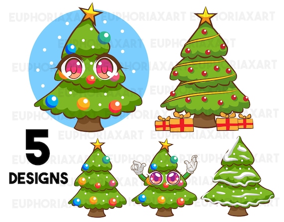 Download Christmas Tree Bundle Svgchristmas Tree Clipart Christmas Etsy