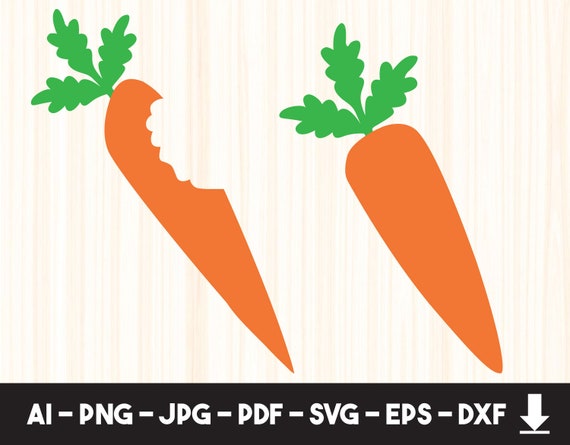 Download Carrot Svgcarrot Clipartcarrot Vectorcarrots Svgbunny Etsy