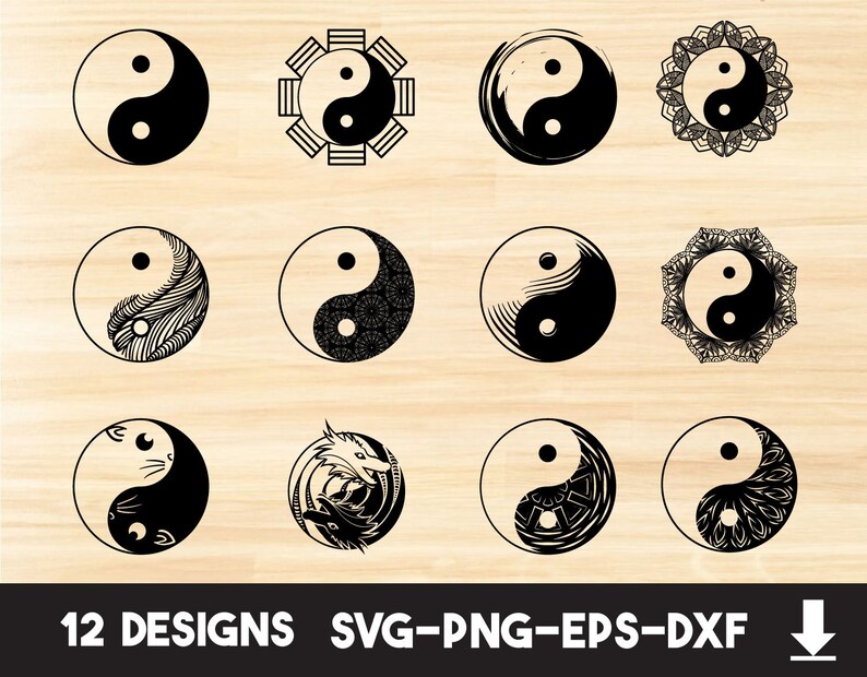 Download Yin Yang Bundle Svgyin Yang Svgyin Yang Clipartyin Yang Etsy