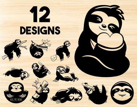 Download Sloth bunble svg sloth svg lazy sloth svg cute sloth svg ...