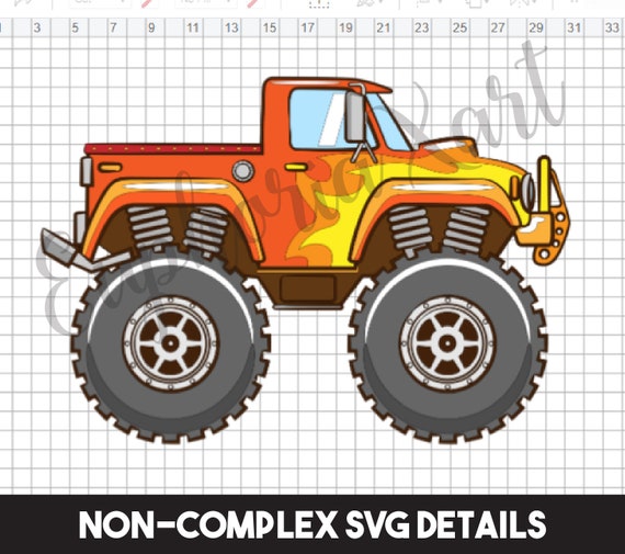 Monster Truck Svg Monster Truck Clipart Monster Truck Etsy